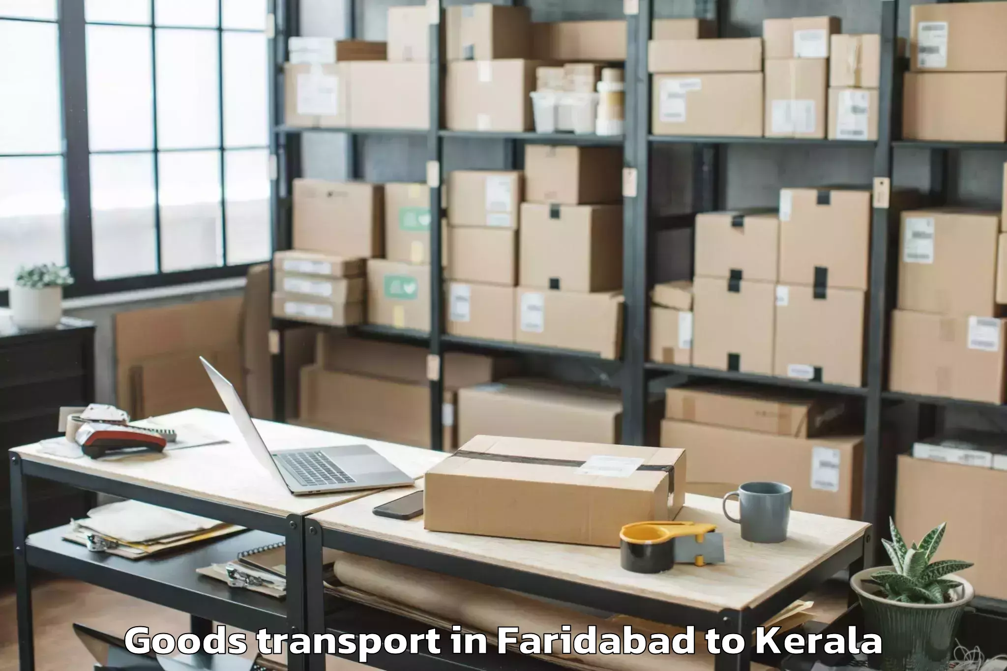 Reliable Faridabad to Kanjiramattom Goods Transport